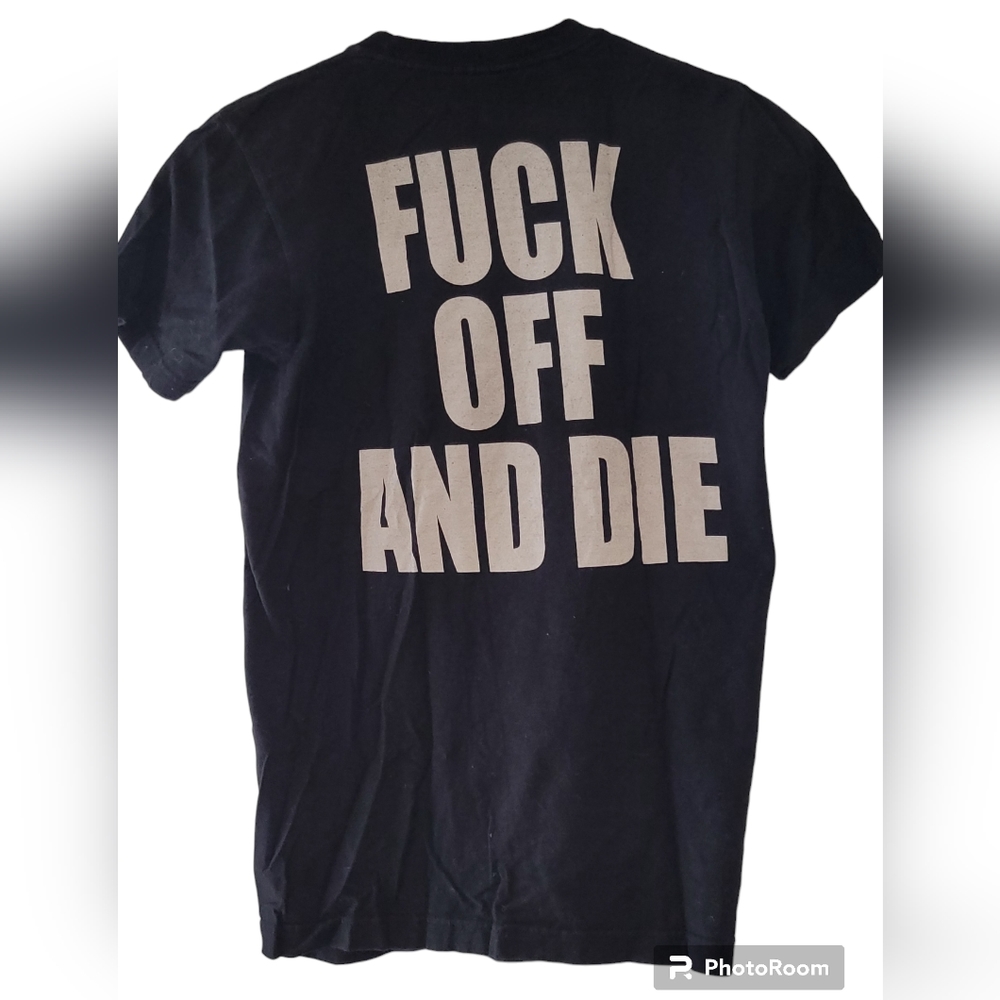 Black Tee Shirt, Size Small - Picture 2 of 4